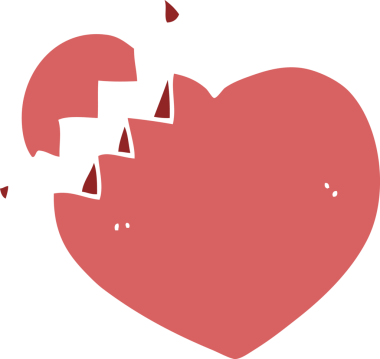 Bir insan tarafından çizilmiş düz renkli karikatür.