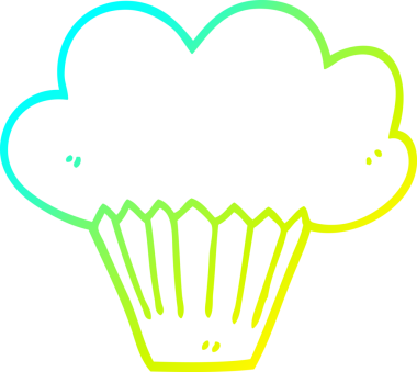 Soğuk gradyan çizgisi bir insan tarafından çizilmiş bir kek.