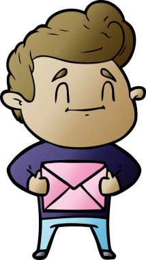 Bir insan tarafından çizilmiş mutlu çizgi film adamı.