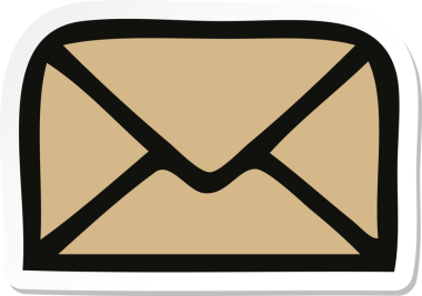 Bir insan tarafından çizilmiş şirin bir karikatür kağıdının etiketi.