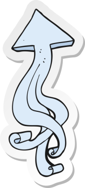 Bir insan tarafından çizilmiş çizgi film okunun çıkartması