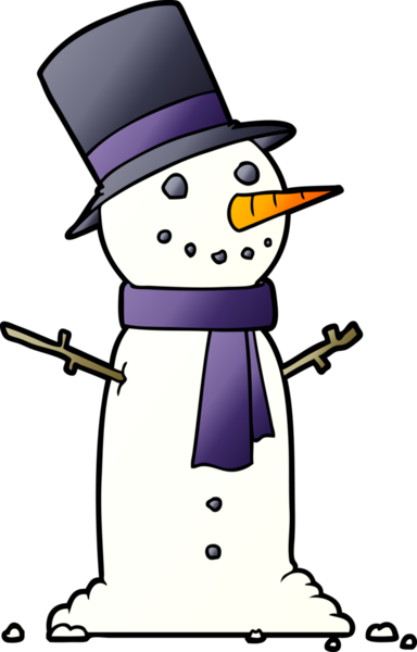 bir insan tarafından çizilmiş kardan adam çizgi filmi