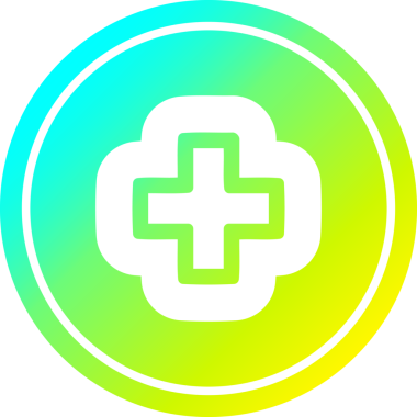 Bir insan tarafından çizilmiş havalı gradyan bitiş çizelgesi ile havalı gradyan bitiş ikonu