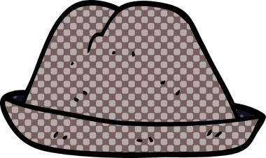 Bir insan tarafından çizilmiş karalama şapka.