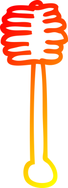 Bir insan tarafından çizilmiş bir karikatürün sıcak gradyan çizimi