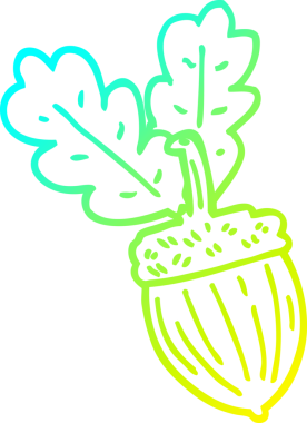 Bir insan tarafından çizilmiş bir palamut karikatürü.