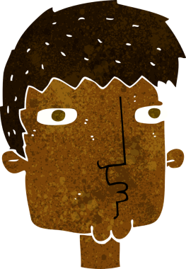 Bir insan tarafından çizilmiş garip bir adam.