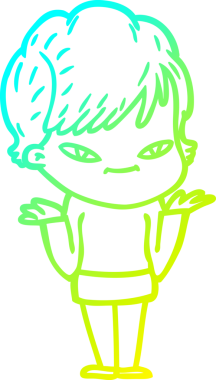 Bir insan tarafından çizilmiş mutlu bir karikatür çizimi.