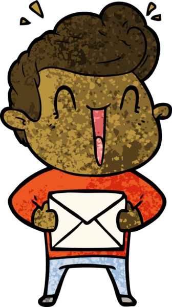 Bir insan tarafından çizilmiş heyecanlı bir çizgi film.