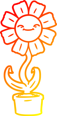 Bir insan tarafından çizilmiş mutlu bir karikatür çizimi.