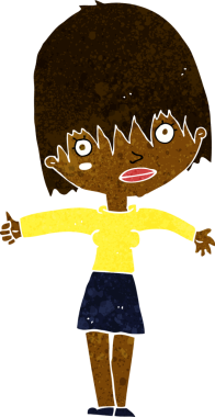 Karikatür meraklısı bir kadın tarafından çizilmiş