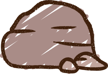 Bir insan tarafından çizilen kaya tebeşiri