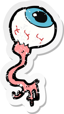 Bir insan tarafından çizilmiş iğrenç bir karikatürün gerilimli yapıştırması.