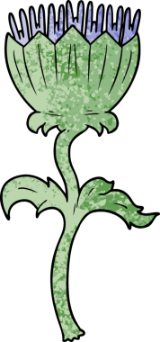 bir insan tarafından çizilmiş deve dikeni.