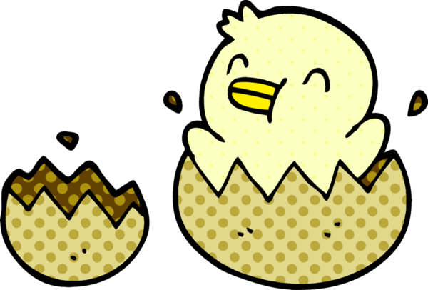 Bir insan tarafından çizilmiş karalama bebek ördek.