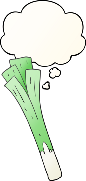 Bir insan tarafından çizilmiş yumuşak eğimli düşünce baloncuğuyla pırasalanmış çizgi film.