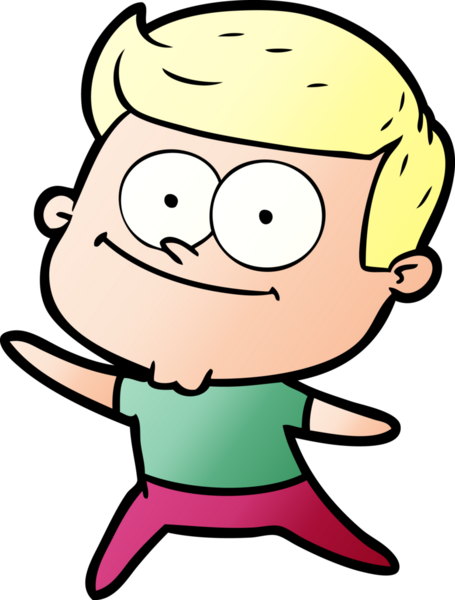 Bir insan tarafından çizilmiş mutlu bir adam.