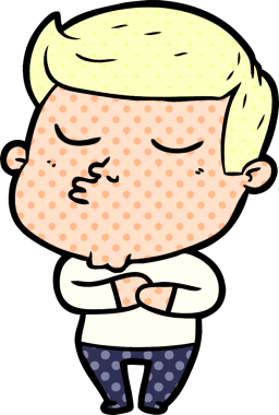 Bir insan tarafından çizilmiş karikatür mankeni adam.