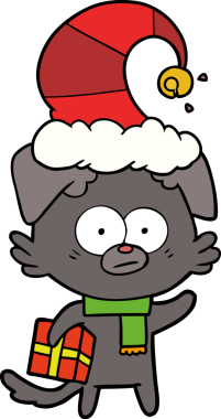 Bir insan tarafından çizilmiş sinirli köpek çizgi filmi.