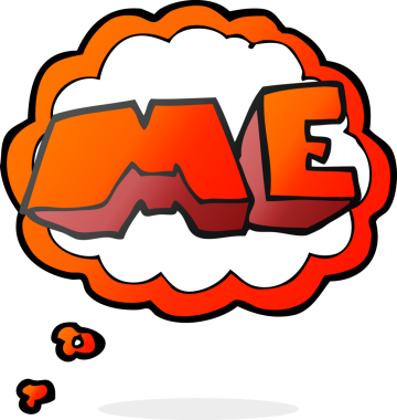 Bir insan tarafından çizilmiş serbest çizim baloncuk karikatür ME sembolü