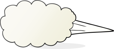 Bir insan tarafından çizilmiş serbest çizim buhar patlaması sembolü