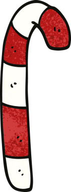 Çizgili çizgi çizgili şeker kamışı bir insan tarafından çizilmiş.