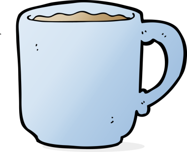 bir insan tarafından çizilmiş kahve fincanı.