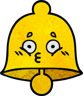 Bir insan tarafından çizilmiş eski grunge desenli bir çan.