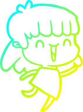 Bir insan tarafından çizilmiş bir karikatür kadın çizimi.