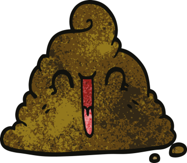 Bir insan tarafından çizilmiş karikatür kakası.