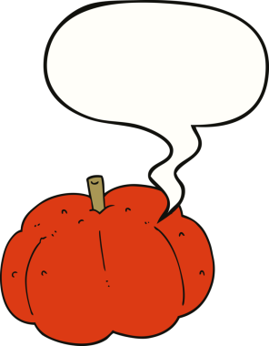 Bir insan tarafından çizilmiş balkabağı.