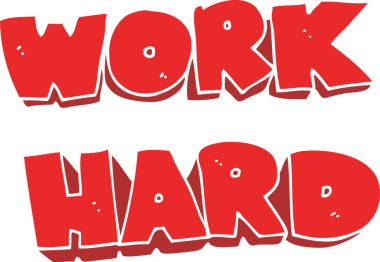 bir insan tarafından çizilen sert çalışma sembolünün düz renk çizimi