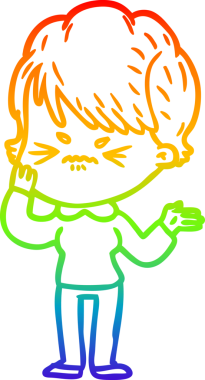 Bir insan tarafından çizilmiş karikatür çizimi.