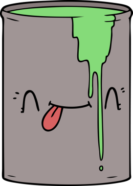 bir insan tarafından çizilmiş zehirli karikatür.