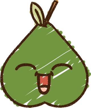 Bir insan tarafından çizilen Armut Tebeşiri