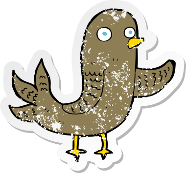 Bir insan tarafından çizilmiş sallanan bir karikatürün gerilimli yapıştırması.