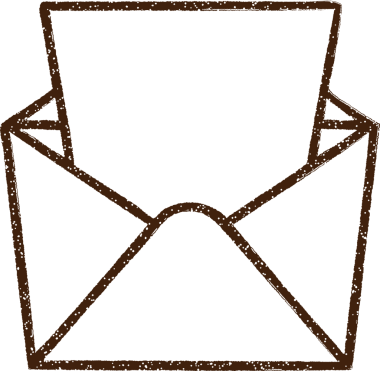 Bir insan tarafından çizilmiş Posta Sembolü Kömür Çizimi