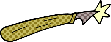 Bir insan tarafından çizilmiş karalama bıçağı.