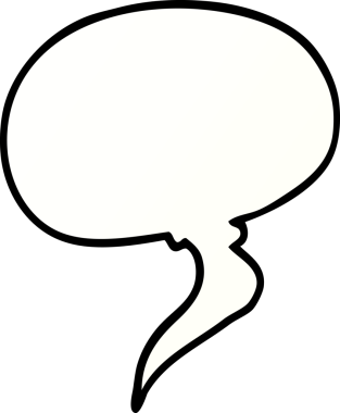 bir insan tarafından çizilmiş karalama konuşma balonu