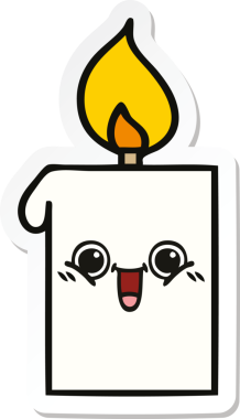 Bir insan tarafından çizilmiş şirin bir çizgi filmin çıkartması.