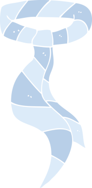 Bir insan tarafından çizilen iş kravatının düz renk çizimi