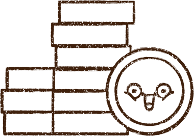 Bir insan tarafından çizilen Para Yığını Kömür Çizimi