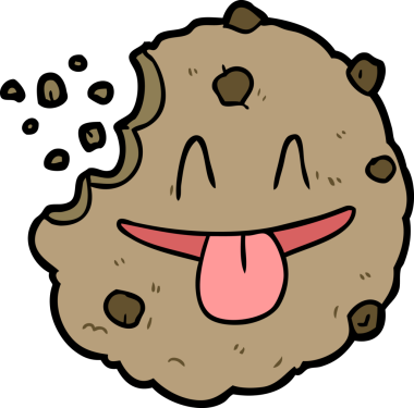 bir insan tarafından çizilmiş karikatür kurabiyesi