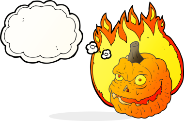 Bir insan tarafından çizilmiş serbest çizilmiş balkabağı karikatürü.