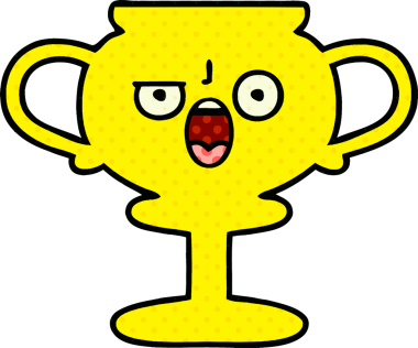 Bir insan tarafından çizilmiş bir kupanın çizgi romanı.