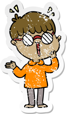 Bir insan tarafından çizilmiş inanılmaz bir şeyi fark eden bir çizgi film çocuğunun sıkıntılı çıkartması.