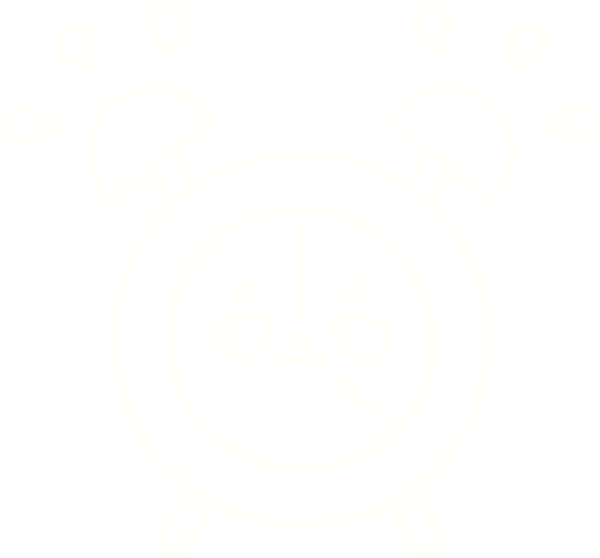 Bir insan tarafından çizilen Alarm Saati Tebeşiri