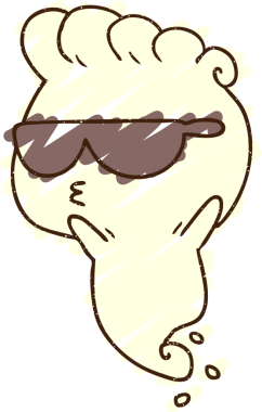 Bir insan tarafından çizilen Hayalet Tebeşir