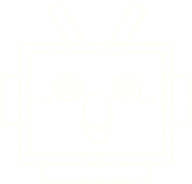 Bir insan tarafından çizilen robot tebeşiri.