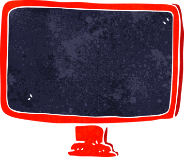 bir insan tarafından çizilmiş bilgisayar ekranı